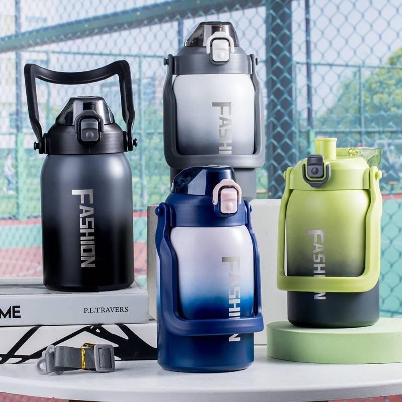 Finished BPA-free stainless steel bottles ready for export with quality tags