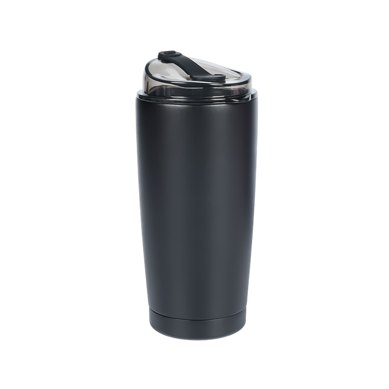 Thermal Tumbler With Transparent Foldable Lid Offers Clear Design